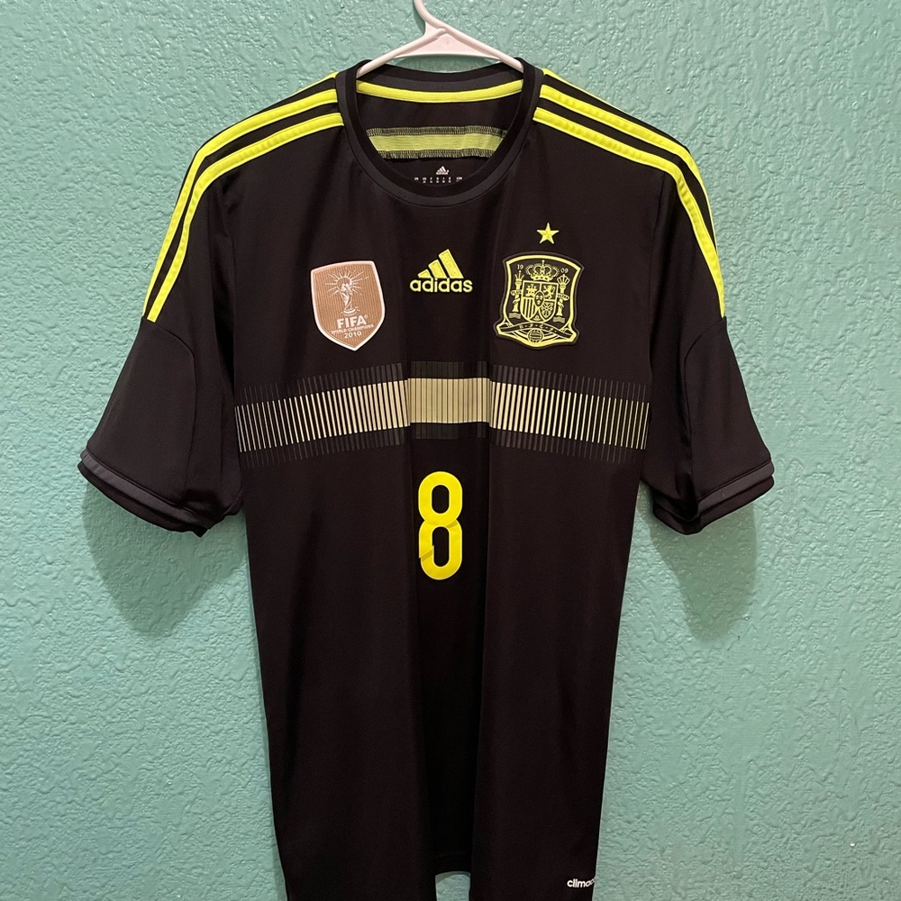 Spain Away Jersey 2014 World Cup #8 Xavi